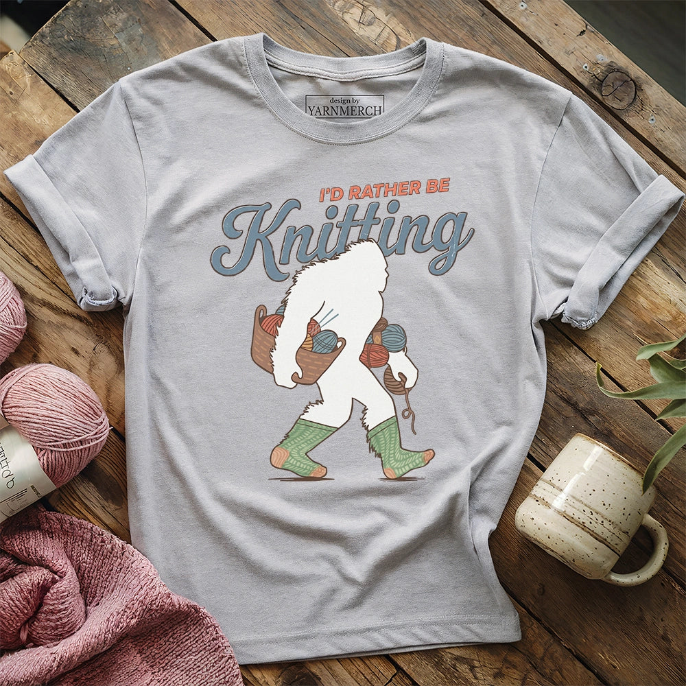 I'd Rather Be Knitting T-shirt