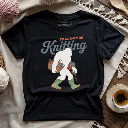 I'd Rather Be Knitting T-shirt