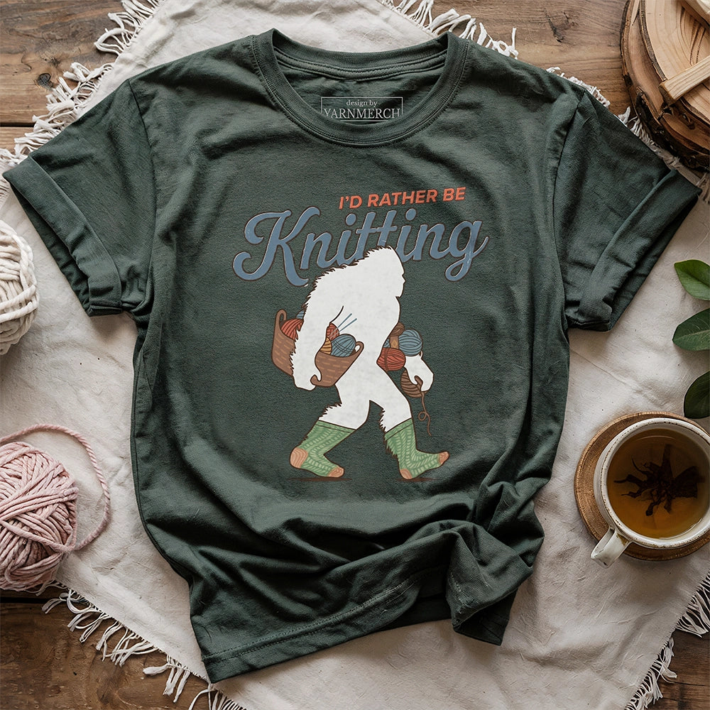 I'd Rather Be Knitting T-shirt