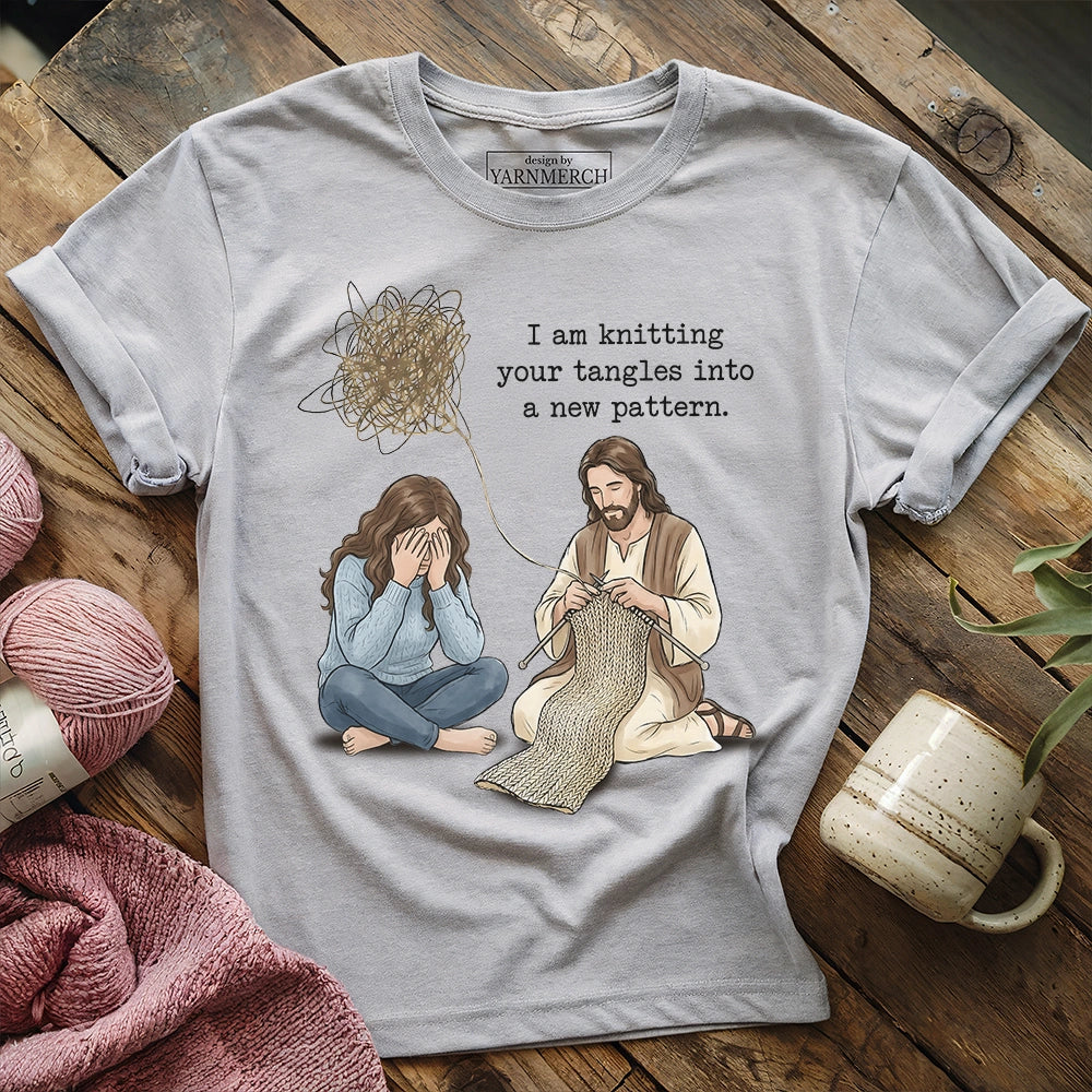 Jesus Knitting Tangles T-shirt