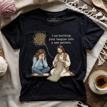 Jesus Knitting Tangles T-shirt
