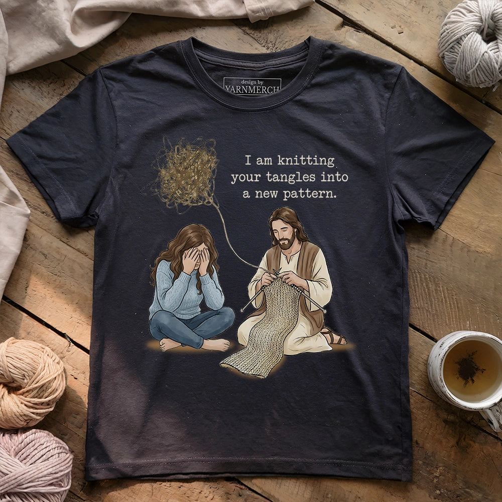 Jesus Knitting Tangles T-shirt
