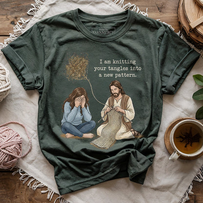 Jesus Knitting Tangles T-shirt
