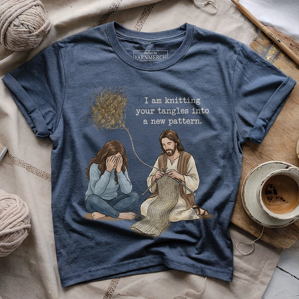 Jesus Knitting Tangles T-shirt