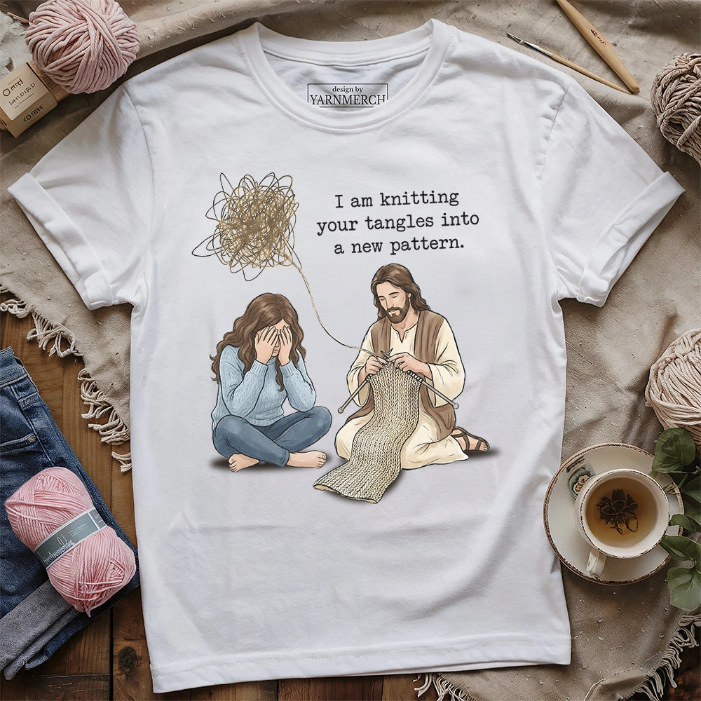 Jesus Knitting Tangles T-shirt