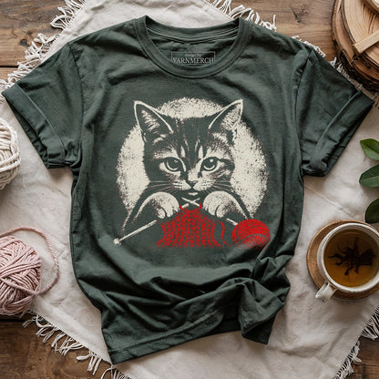 Kitty Knitting T-shirt