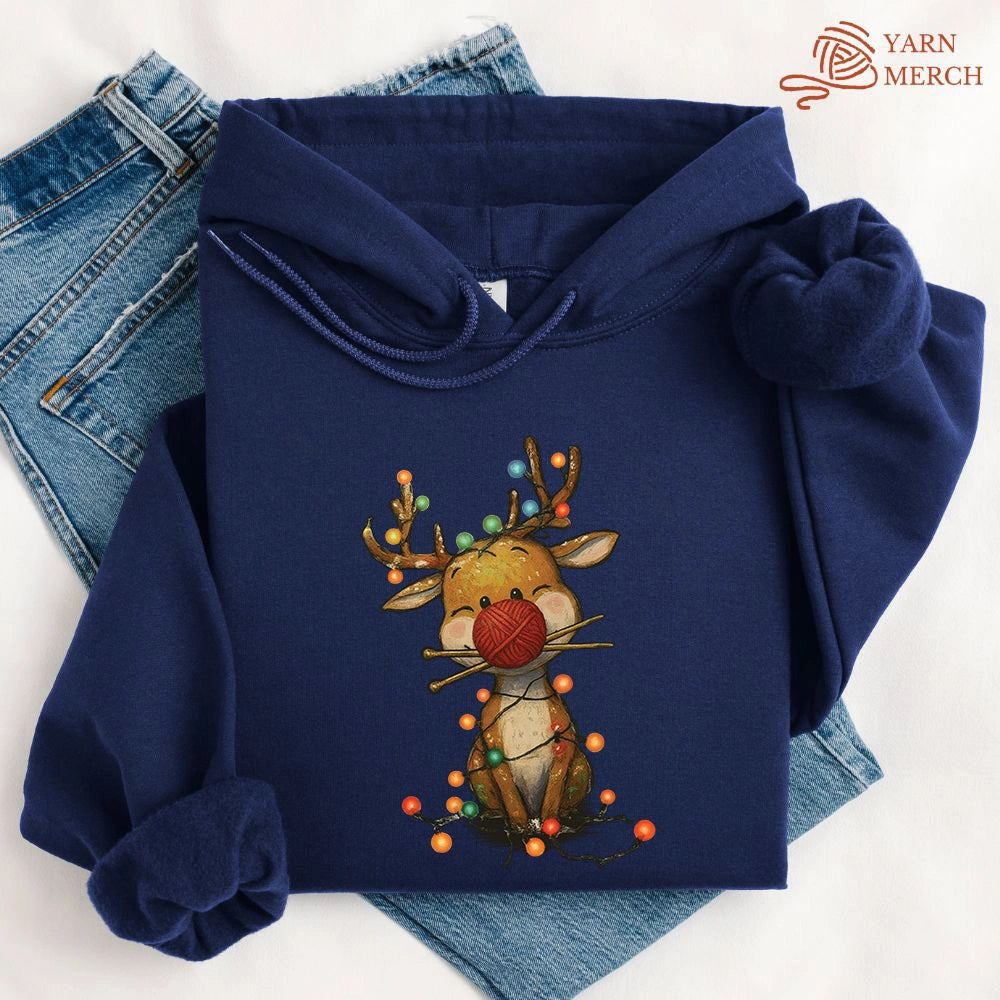 Knitmas Reindeer Hoodie