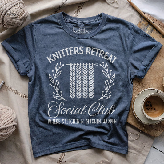 Knitters Retreat Social Club T-shirt