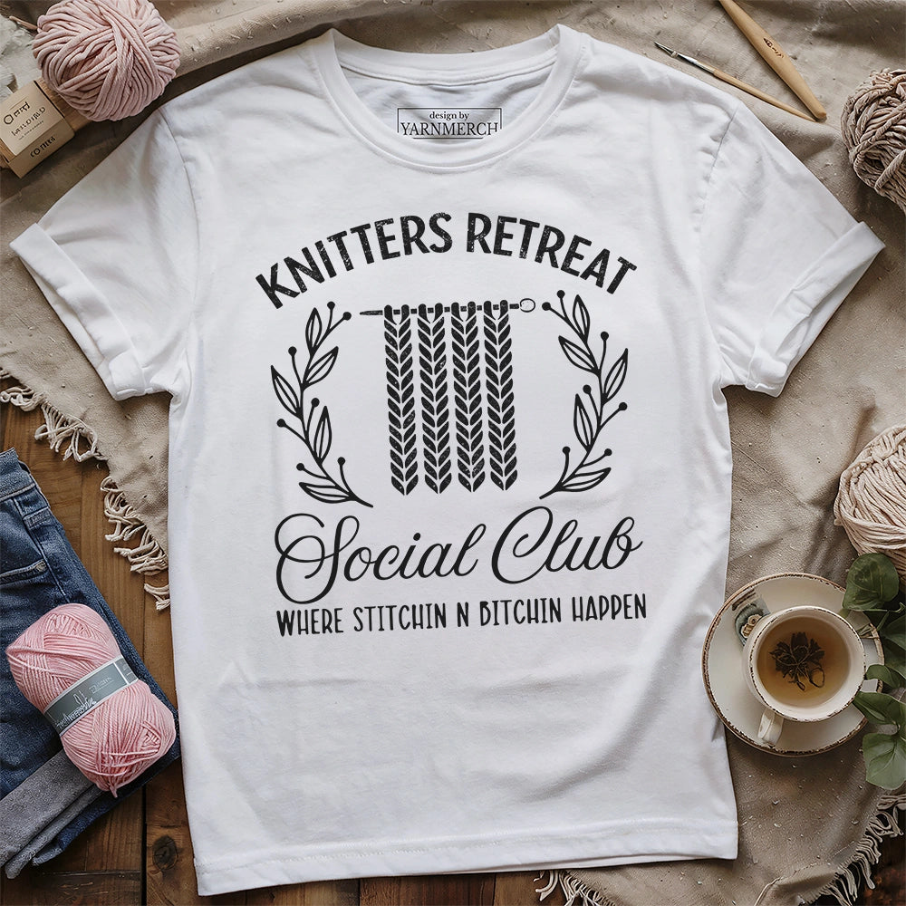 Knitters Retreat Social Club T-shirt
