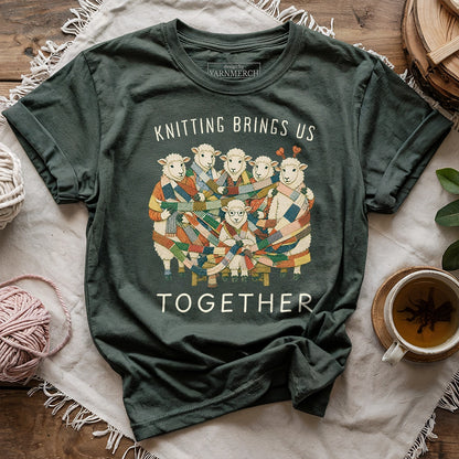 Knitting Brings Us Together T-shirt