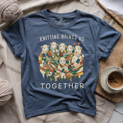Knitting Brings Us Together T-shirt