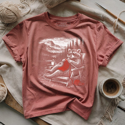 Knitting Retreat Racoon T-shirt