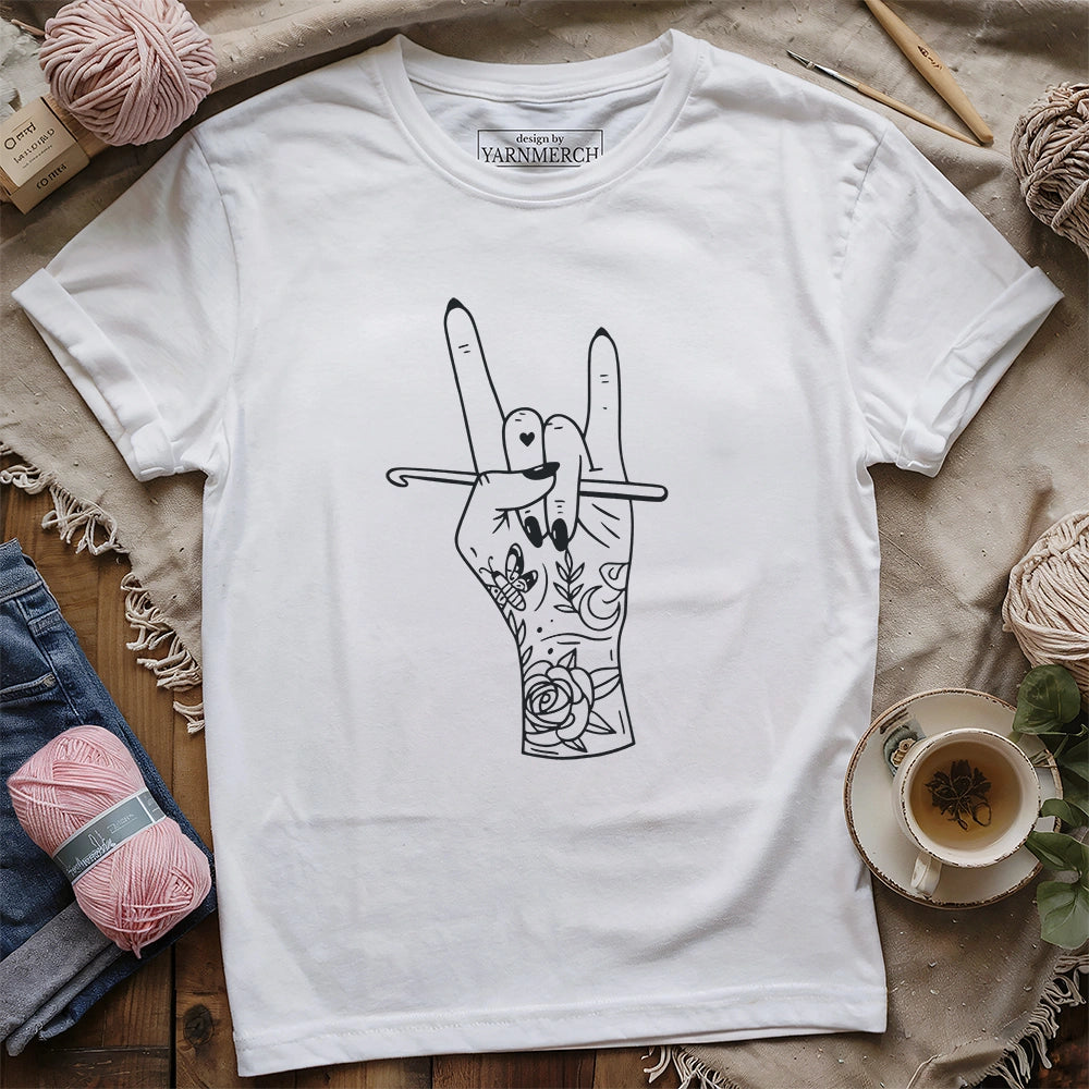 Crocheting Rock T-shirt