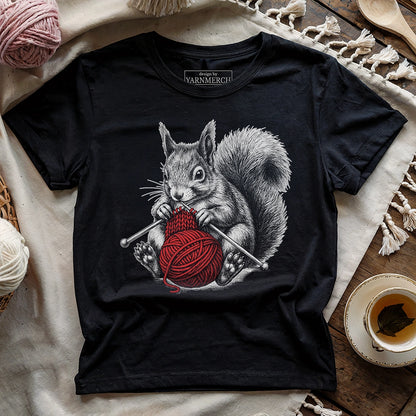 Knitting Squirrel T-shirt