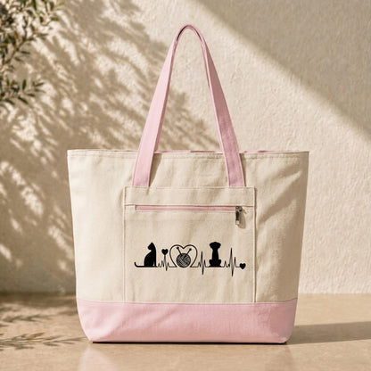Pets & Knit Tote Bag