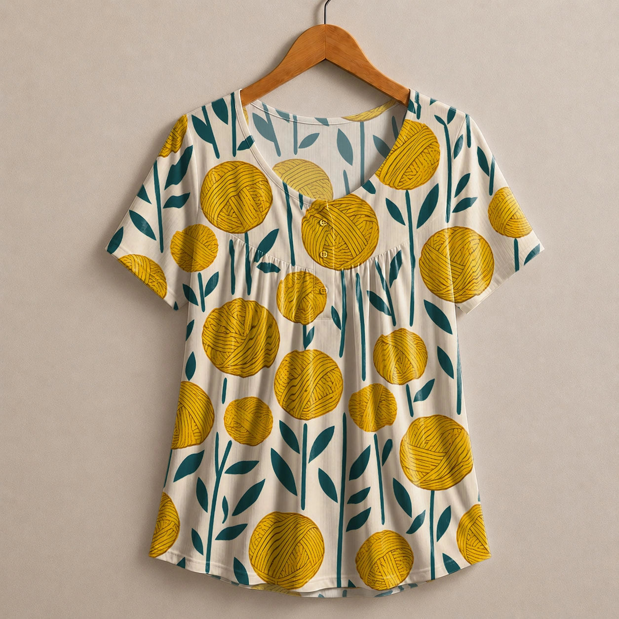 Yarn Flowers Blouse