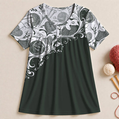 Blue Willow Stitches Blouse