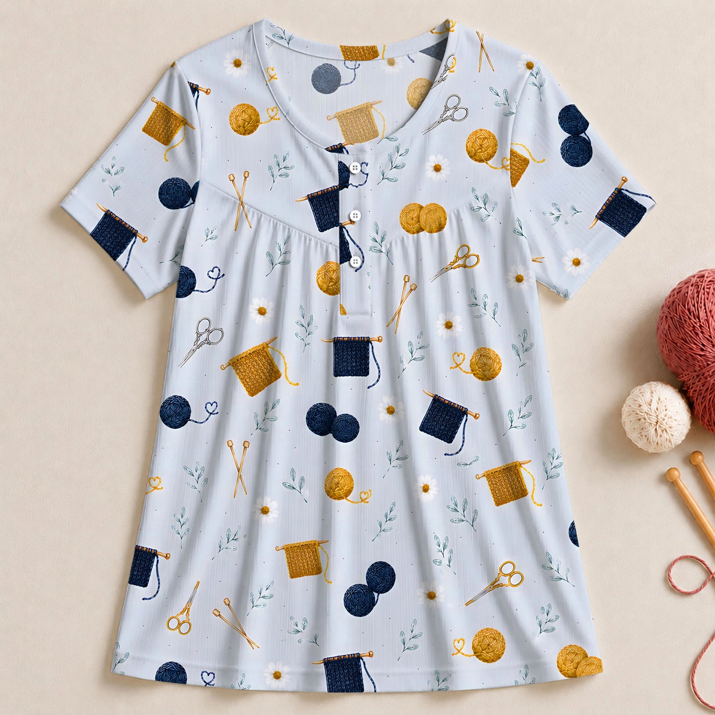 Cozy Stitch Garden Blouse