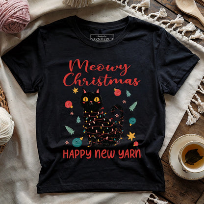 Meowy Christmas T-shirt