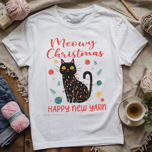 Meowy Christmas T-shirt