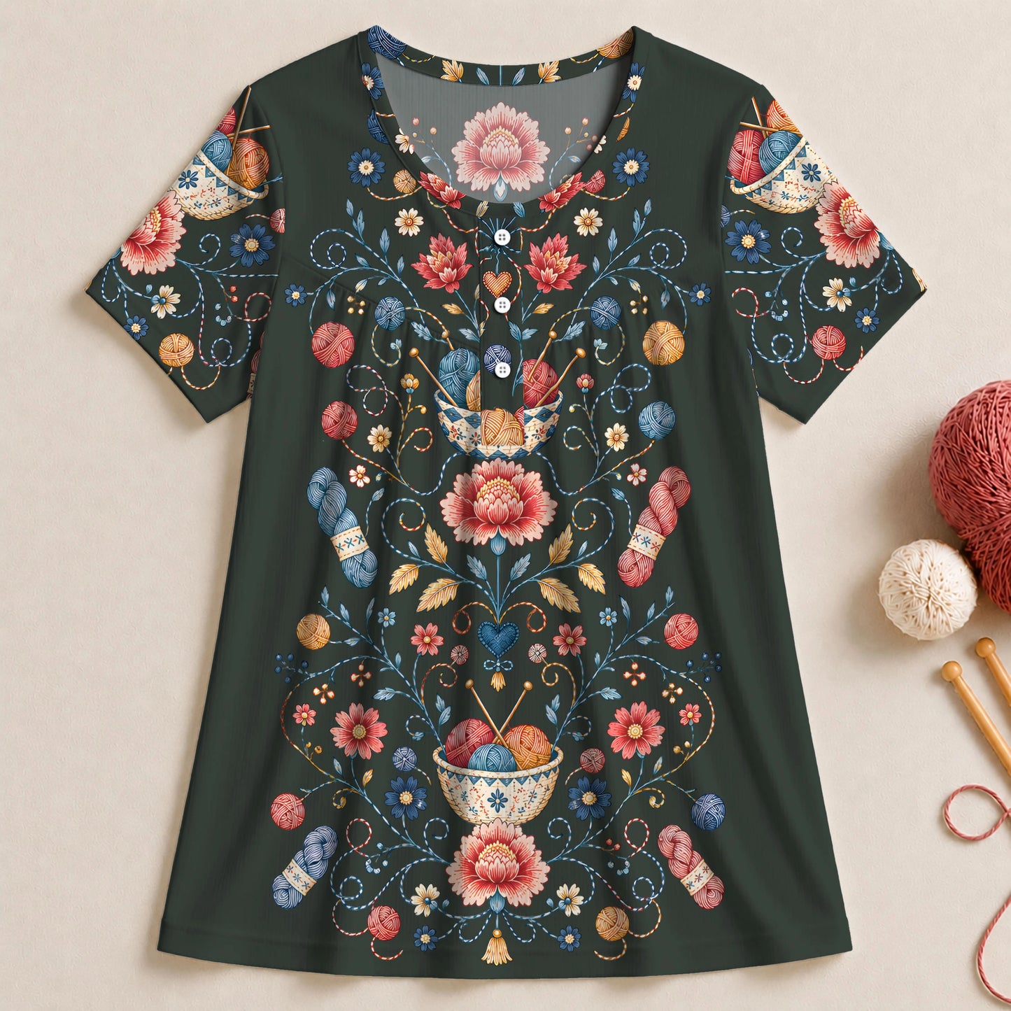 Yarn In Bloom Blouse