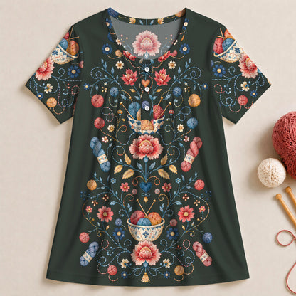 Yarn In Bloom Blouse