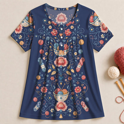 Yarn In Bloom Blouse