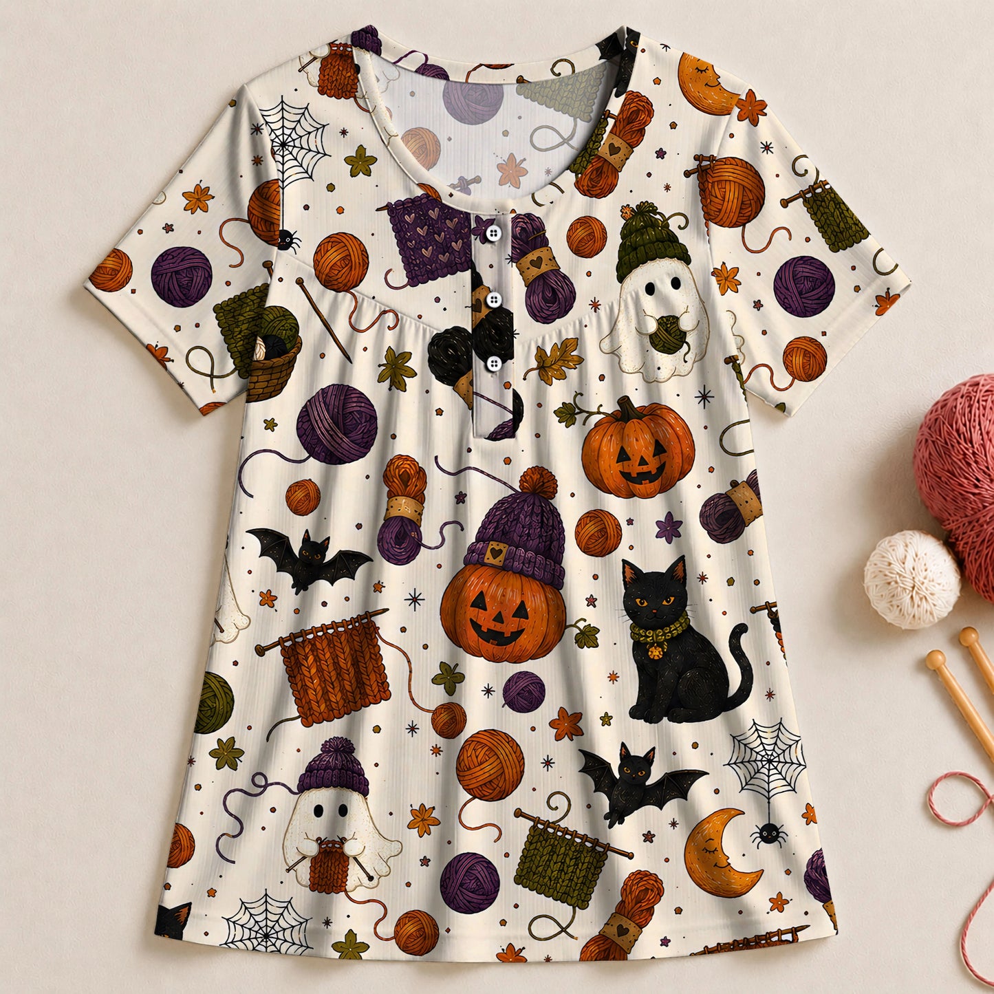 Spooky Stitch Night Blouse