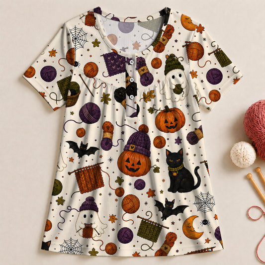 Spooky Stitch Night Blouse