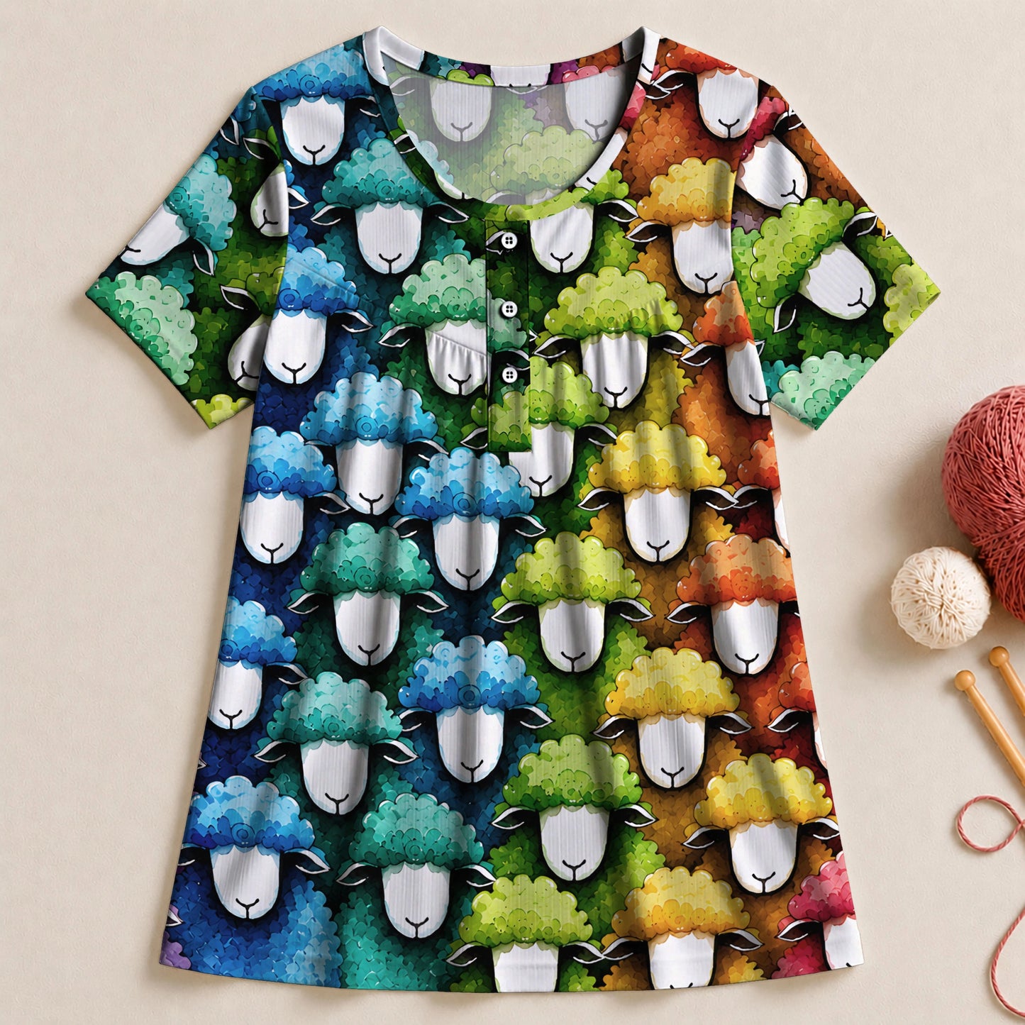 Rainbow Flock Blouse