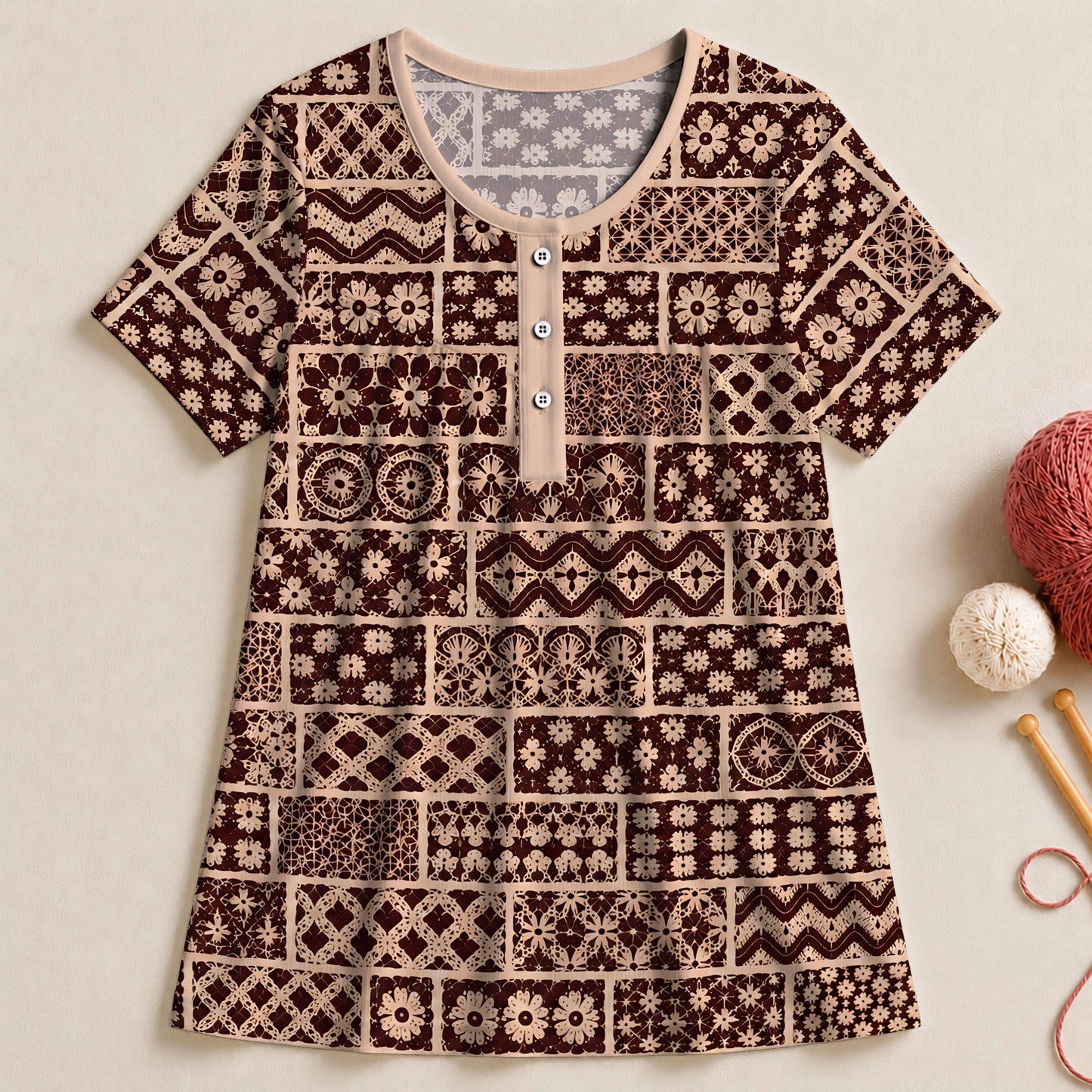 Stitched Mosaic Blouse