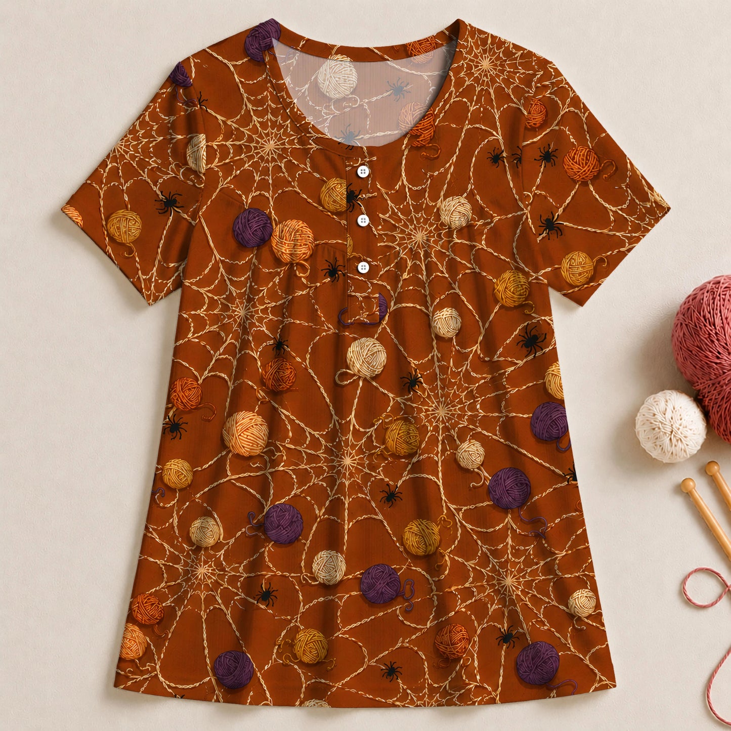 Spooky Stitches Web Blouse