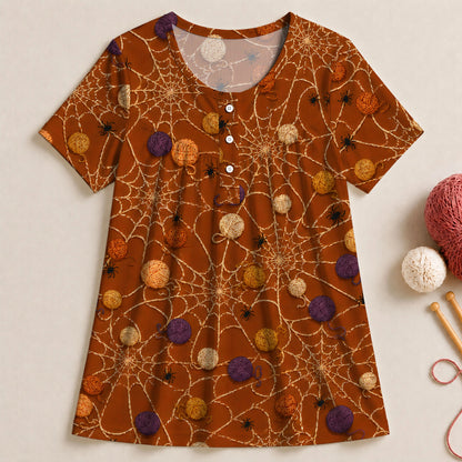 Spooky Stitches Web Blouse