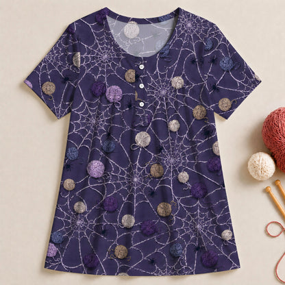Spooky Stitches Web Blouse