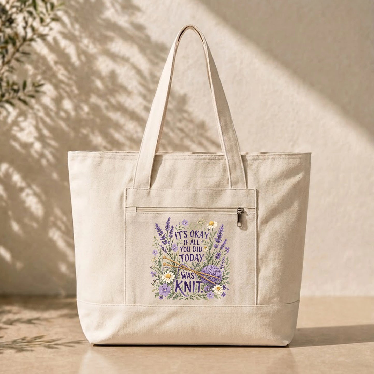 If All You Did Was Knit Tote