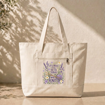 If All You Did Was Knit Tote