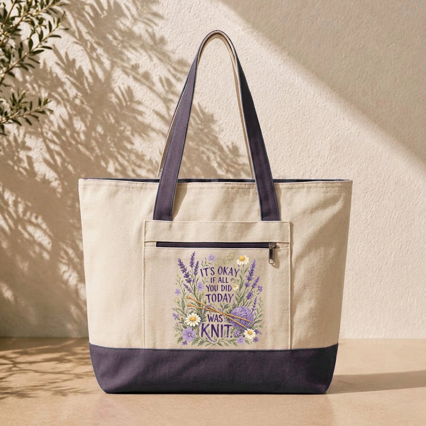 If All You Did Was Knit Tote