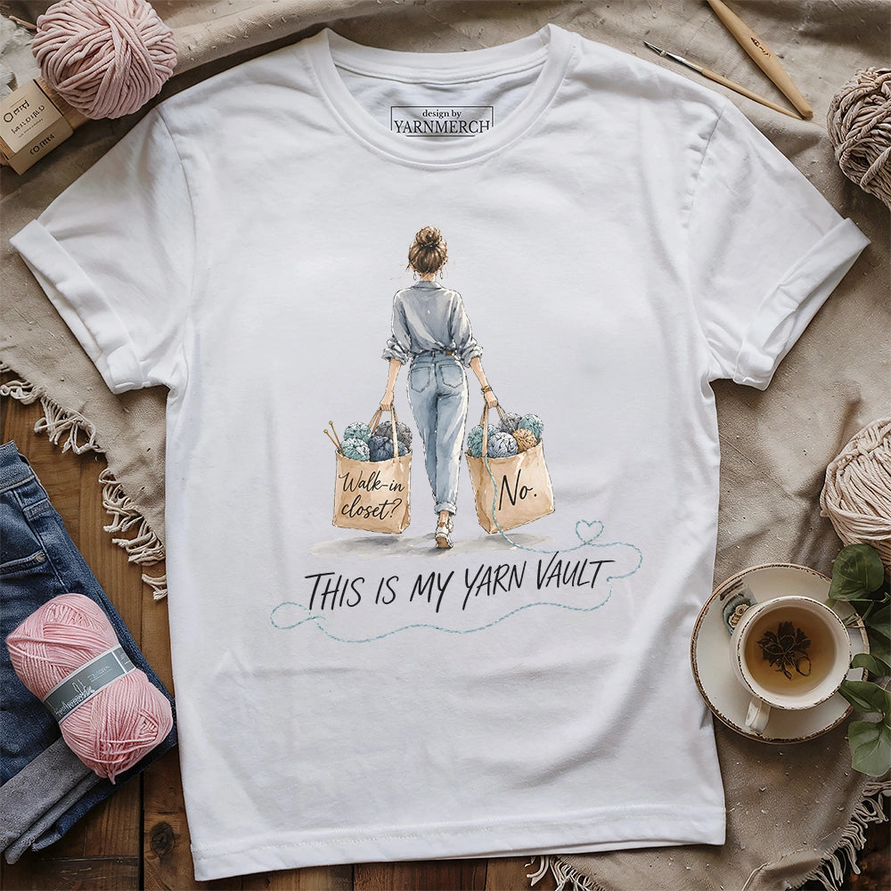 No, Tis My Yarn Vault T-shirt