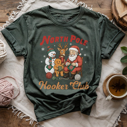 North Pole Crochet Club T-shirt