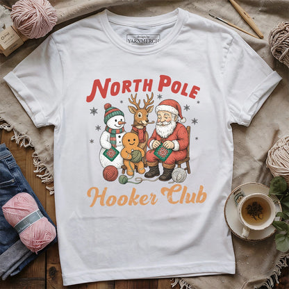 North Pole Crochet Club T-shirt