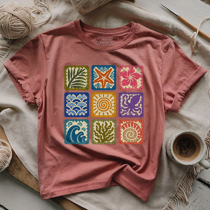 Ocean Breeze Granny Squares T-shirt
