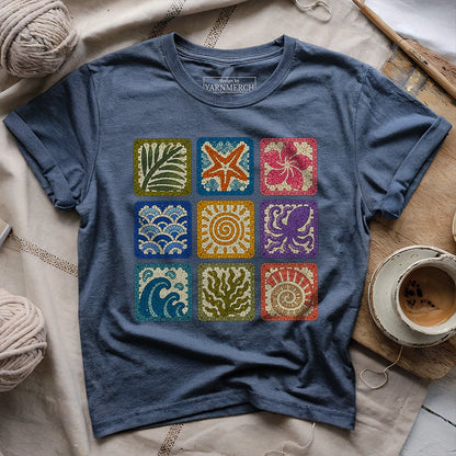 Ocean Breeze Granny Squares T-shirt