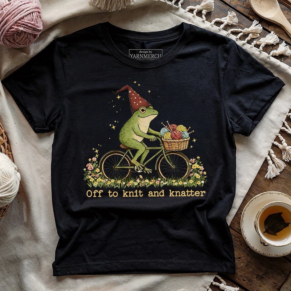 Off To Knit And Knatter T-shirt