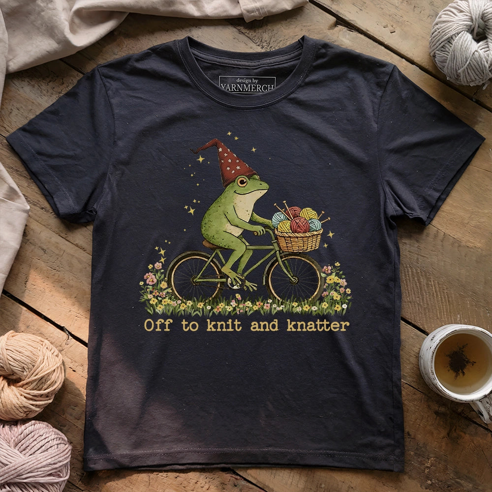 Off To Knit And Knatter T-shirt