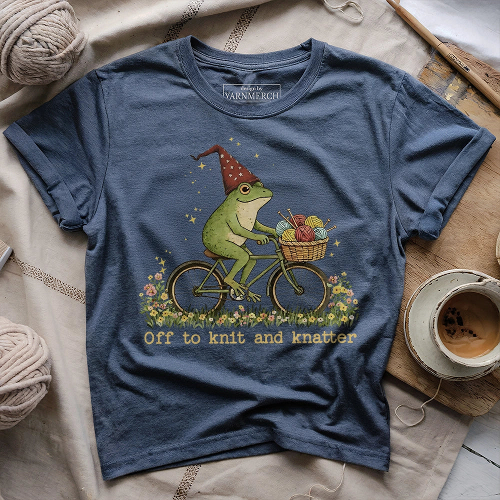 Off To Knit And Knatter T-shirt