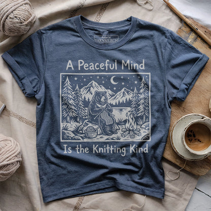 Peaceful Mind Is Knitting Kind T-shirt