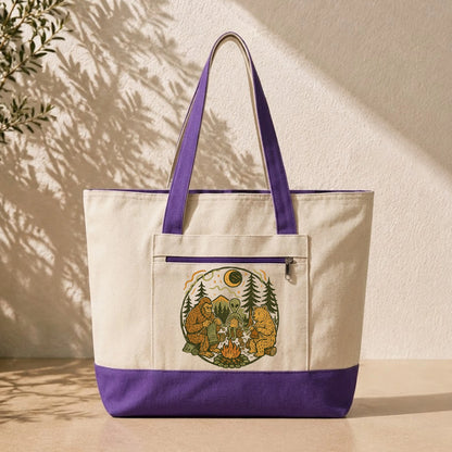 Campfire Knitting Friends Tote
