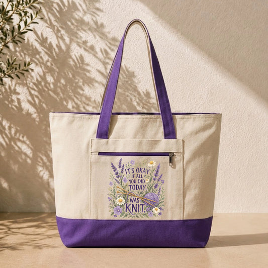 If All You Did Was Knit Tote