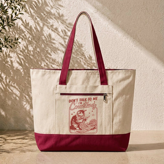 Shh... I'm Counting Tote