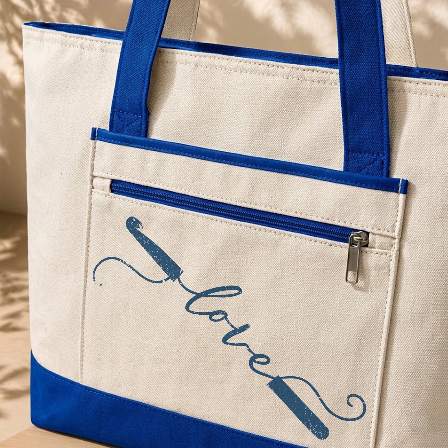 Love Crochet Tote Bag